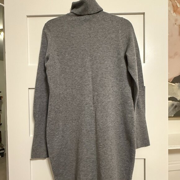 Express Gray Turtleneck Sweater Dress - M - Picture 1 of 2
